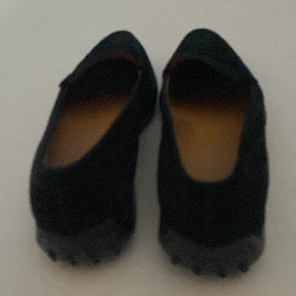 Tod's Black Suede Loafer Flats - Picture 2 of 7